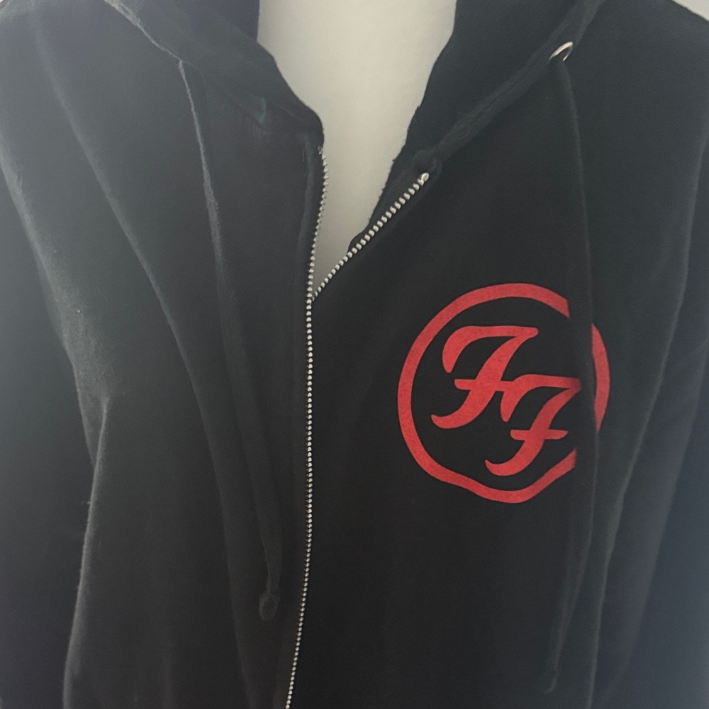 Black Hoodie with Red Logo